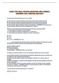 RADR 1309 FINAL REVIEW QUESTIONS AND CORRECT ANSWERS 100&percnt; VERIFIED 2026-027&excl;&excl;