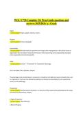 WGU C720 Complete OA Prep Guide&comma; 2025&sol;2026 &ndash; Questions and Verified Answers&comma; A&plus; GradeWGU C720 Operations Management &ndash; Complete OA Prep Guide 