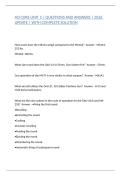 AO CORE UNIT 5 &vert; QUESTIONS AND ANSWERS &vert; 2026 UPDATE &vert; WITH COMPLETE SOLUTION
