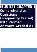IBUS 321 CHAPTER 1 Comprehensive Questions &lpar;Frequently Tested&rpar; with Verified Answers Graded A&plus;