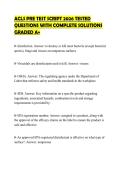 ACLS PRE TEST SCRIPT 2026 TESTED QUESTIONS WITH COMPLETE SOLUTIONS GRADED