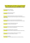 WGU D440 Health and Wellness Through Nutritional Science&comma; 2025&sol;2026 &ndash; Questions and Verified Answers&comma; A&plus; GradeWGU D440 Health and Wellness Through Nutritional Science &ndash; Practice Questions & Answers 