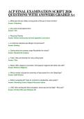 ACP FINAL EXAMINATION SCRIPT 2026 QUESTIONS WITH ANSWERS GRADED A&plus;