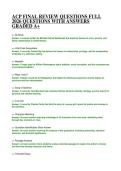 ACP FINAL REVIEW QUESTIONS FULL 2026 QUESTIONS WITH ANSWERS GRADED A&plus;