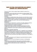 RADR 1309 FINAL EXAM QUESTIONS AND CORRECT ANSWERS 100&percnt; VERIFIED 2026-2027&excl;&excl;