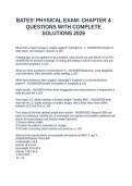 BATES' PHYSICAL EXAM&colon; CHAPTER 4 QUESTIONS WITH COMPLETE SOLUTIONS 2026