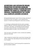 ADVERTISING AND INTEGRATED BRAND PROMOTION 9TH EDITION ANGELINE SCHEINBAUM THOMAS O'GUINN RICHARD SEMENIK TEST BANK ALL CHAPTERS 100&percnt; ORIGINAL COMPREHENSIVE TEST PAPER 2026 COMPLETE ANSWERS ACCURATEADVERTISING AND INTEGRATED BRAND PROMOTION 9TH EDI