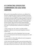 AF CONTRACTING OFFICER STUDY COMPREHENSIVE TEST 2026 TESTED QUESTIONS