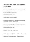 AFAA EXAM FINAL SCRIPT 2026 COMPLETE SOLUTION SE