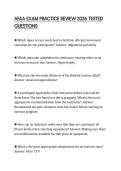 AFAA EXAM PRACTICE REVIEW 2026 TESTED QUESTIONS