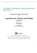 Solution Manual for Legal Research&comma; Analysis&comma; and Writing&comma; 6th Edition by Joanne B&period; Hames & Yvonne Ekern &vert; ISBN&colon; 9780134559841 &vert; Verified Chapters 1-16 Complete &vert; A&plus; Grade &vert; Downloadable PDF