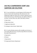 AHA PALS COMPREHENSIVE SCRIPT 2026 QUESTIONS AND SOLUTIONS