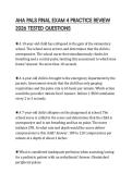 AHA PALS FINAL EXAM 4 PRACTICE REVIEW 2026 TESTED QUESTIONS