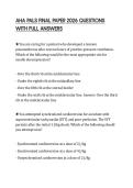AHA PALS FINAL PAPER 2026 QUESTIONS WITH FULL ANSWERS
