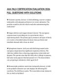 AHA PALS CERTIFICATION EVALUATION 2026 FULL QUESTIONS WITH SOLUTIONS