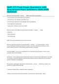 NUR 373 Final Exam Questions with Guaranteed Pass Solutions 2025-2026 Updated&period;