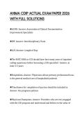 AHIMA CDIP ACTUAL EXAM PAPER 2026 WITH FULL SOLUTIONS