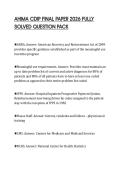 AHIMA CDIP FINAL PAPER 2026 FULLY SOLVED QUESTION PACK