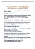 UBUS EXAM 3 CHAPTER 1&comma; 14&comma; 16 PRACTICE QUIZ QUESTIONS WITH 100&percnt; CORRECT ANSWERS&excl;&excl;