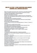 UNR PSY 435 TEST 1 STUDY QUESTIONS AND CORRECT ANSWERS 100&percnt; VERIFIED 2026-2027&excl;&excl;
