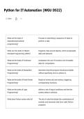 Python for IT Automation &lpar;WGU D522&rpar;