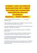 CATEGORY 3 NON-CAB OPERATED EXAM QUESTIONS WITH CORRECT SOLUTIONS&vert;&vert;100&percnt; GUARANTEED PASS&vert;&vert;UPDATED 2026&sol;2027 SYLLABUS&vert;&vert;A&plus; GRADED&excl;&excl;&vert;&vert;<<RECENT VERSION>>