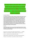 NU 665C REGIS COLLEGE FINAL EXAM STUDY GUIDE 2026&sol;2027 COMPLETE QUESTIONS WITH VERIFIED CORRECT ANSWERS &vert;&vert; 100&percnt; GUARANTEED PASS &vert; NEWEST VERSION