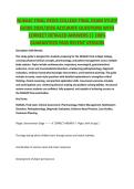 NU664C FINAL REGIS COLLEGE FINAL EXAM STUDY GUIDE 2026&sol;2027 COMPLETE QUESTIONS WITH VERIFIED CORRECT ANSWERS &vert;&vert; 100&percnt; GUARANTEED PASS &vert; NEWEST VERSION