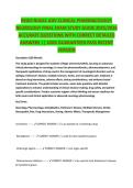 REGIS NU641 ADV CLINICAL PHARMACOLOGY FINAL EXAM STUDY GUIDE 2026&sol;2027 COMPLETE QUESTIONS WITH VERIFIED CORRECT ANSWERS &vert;&vert; 100&percnt; GUARANTEED PASS &vert; NEWEST VERSION Description&colon; Advanced clinical pharmacology study guide for NU641 including all topics and ver