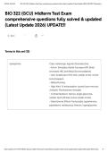BIO 322 &lpar;GCU&rpar; Midterm Test Exam comprehensive questions fully solved & updated &lpar;Latest Update 2026&rpar; UPDATE&excl;&excl;