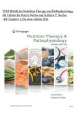 TEST BANK for Nutrition Therapy and Pathophysiology 4th Edition by Marcia Nelms and Kathryn P&period; Sucher&period; All Chapters 1-25&vert;&vert;Latest 2026&period;