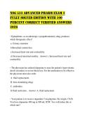 NSG 533 ADVANCED PHARM EXAM 2 FULLY SOLVED EDITION WITH 100 PERCENT CORRECT VERIFIED ANSWERS 2026