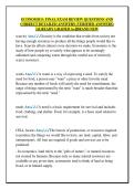 ECONOMICS&colon; FINAL EXAM REVIEW QUESTIONS AND  CORRECT DETAILED ANSWERS &lpar;VERIFIED ANSWERS&rpar;  &vert;ALREADY GRADED A&plus;&vert;&vert;BRAND NEW