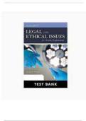 Test Bank Legal and Ethical Issues for Health Professionals 5th Edition Pozgar Questions & Answers with rationales