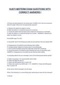 NU673 MIDTERM EXAM QUESTIONS WITH CORRECT ANSWERS &excl;