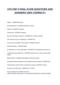 UTA FNP 3 FINAL EXAM QUESTIONS AND ANSWERS 100&percnt; CORRECT&excl;&excl;