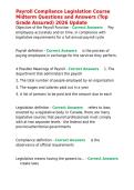 Payroll Compliance Legislation Course Midterm Questions and Answers &lpar;Top Grade Assured&rpar; 2026