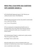 NR503 FINAL EXAM PAPER 2026 QUESTIONS WITH ANSWERS GRADED A&plus;