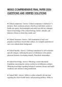 NR503 COMPREHENSIVE FINAL PAPER 2026 QUESTIONS AND VERIFIED SOLUTIONS
