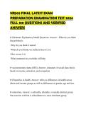 NR503 FINAL LATEST EXAM PREPARATION EXAMINATION TEST 2026 FULL 180 QUESTIONS AND VERIFIED ANSWERS
