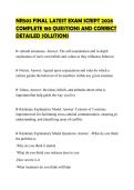 NR503 FINAL LATEST EXAM SCRIPT 2026 COMPLETE 180 QUESTIONS AND CORRECT DETAILED SOLUTIONS
