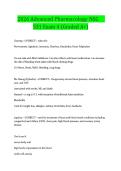2026 Advanced Pharmacology NSG  531 Exam 4 &lpar;Graded A&plus;&rpar; 