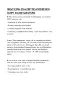 NREMT EXAM 2026 CERTIFICATION REVIEW SCRIPT SOLVED QUESTIONS