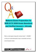 NGR 6172 Advanced Pharmacology Midterm &ndash; Graduate Nursing Program &ndash; Endocrine&comma; Pain & Women&rsquo;s Health &ndash; 65 Questions