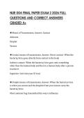 NUR 004 FINAL PAPER EXAM 2 2026 FULL QUESTIONS AND CORRECT ANSWERS GRADED A&plus;
