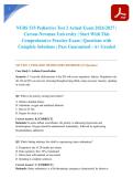 NURS 535 Pediatrics Test 2 Actual Exam 2026&sol;2027 &vert; Carson-Newman University &vert; Start With This Comprehensive Practice Exam &vert; Questions with Complete Solutions &vert; Pass Guaranteed - A&plus; Graded