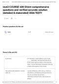 IAAO COURSE 400 EXAM comprehensive questions and verified accurate solution &lpar;detailed & elaborated&rpar; 2026 TEST&excl;&excl;