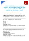 NURS 5433 FNP II Final Exam Actual Exam 2026&sol;2027 &vert; University of Texas at Arlington &vert; Family Nurse Practitioner II Questions with Complete Solutions &vert; Pass Guaranteed - A&plus; Graded