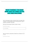 ELECTROMAGNETIC RADIATION STUDY MODULE QUESTIONS WITH CORRECT ANSWERS