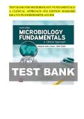 TEST BANK FOR MICROBIOLOGY FUNDAMENTALS&colon; A CLINICAL APPROACH 4TH EDITION MARJORIE KELLYCOWANHEIDISMITH&comma;AGUIDE